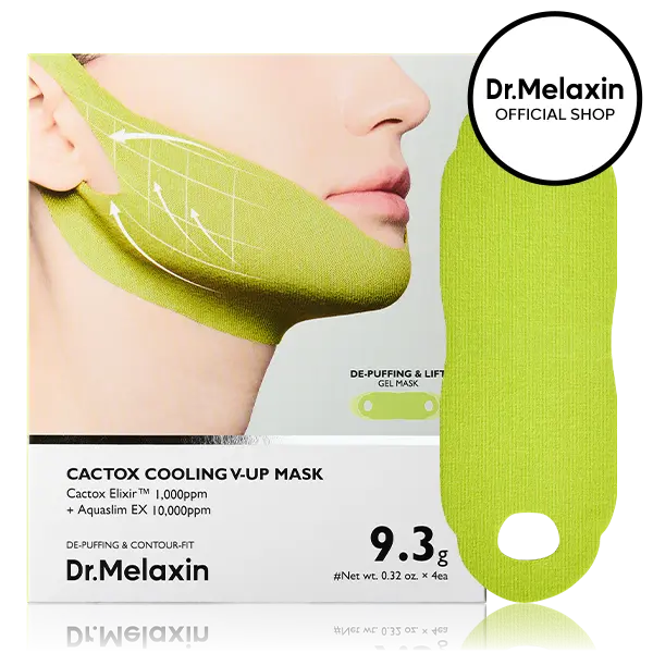 CACTOX V-LIFTING MEWING BAND with Cactus Cooling Reduce Puffiness & Pore Tightening for Visible Pore Care Skin Repair