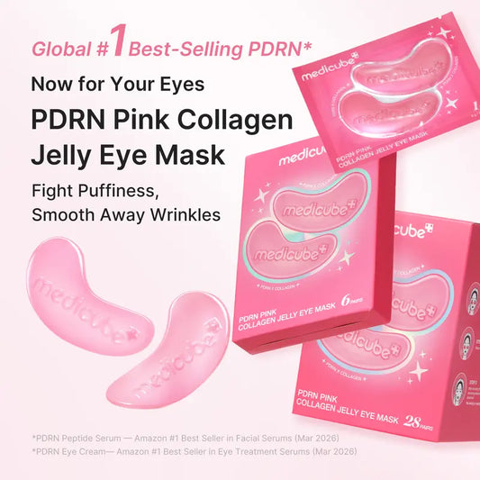 [NEW] [medicube] PDRN Pink Collagen Jelly Eye Mask | Hydrogel Eye Patches with PDRN, Collagen, NAD | Refreshing for Puffy, Tired Eyes | Firming for Look of Wrinkles, Fine Lines