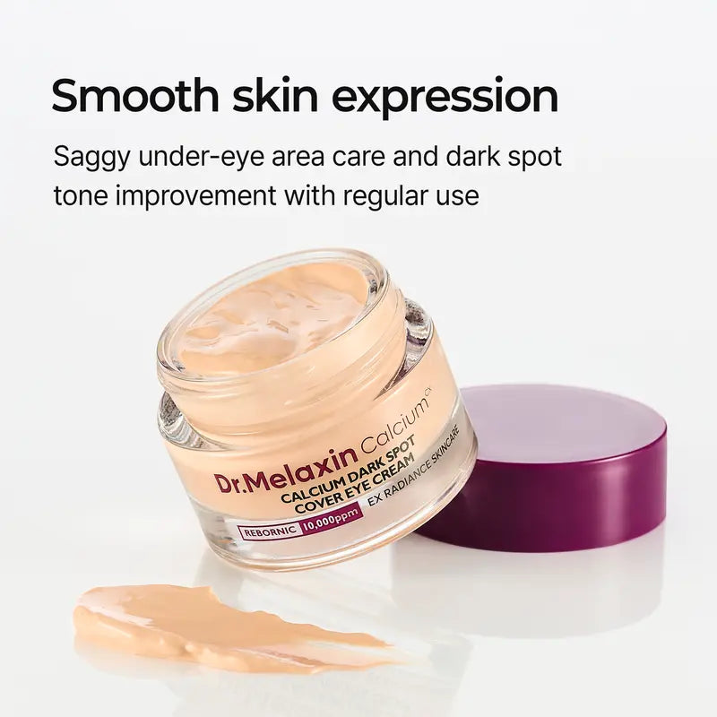 Crema para contorno de ojos con calcio antimancha | Combate ojeras, envejecimiento, flacidez y pérdida de elasticidad