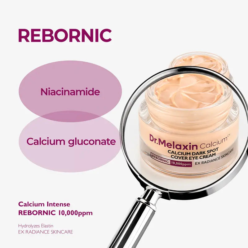 Crema para contorno de ojos con calcio antimancha | Combate ojeras, envejecimiento, flacidez y pérdida de elasticidad