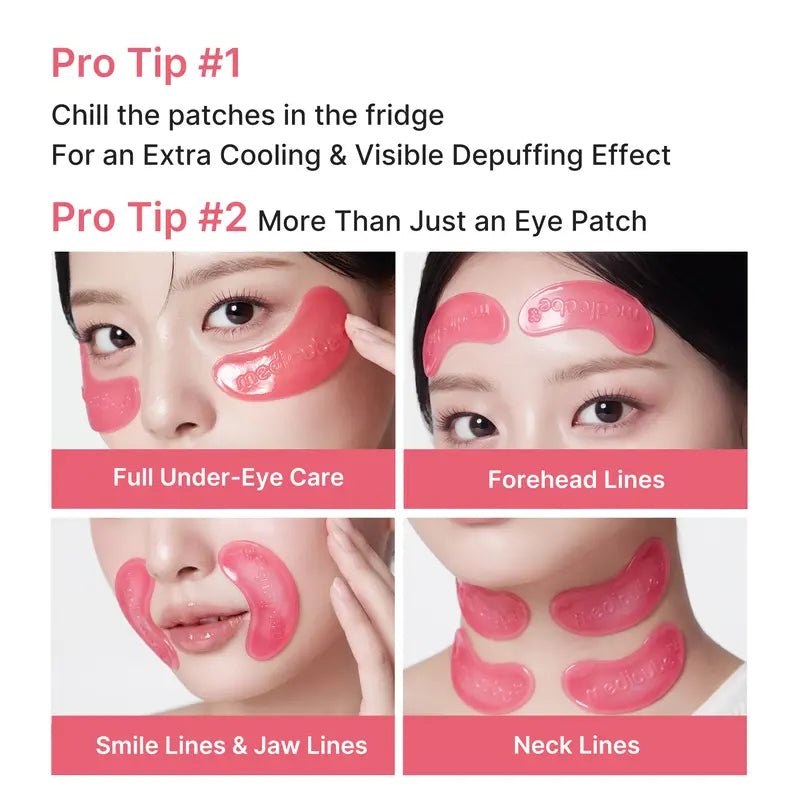 [NEW] [medicube] PDRN Pink Collagen Jelly Eye Mask | Hydrogel Eye Patches with PDRN, Collagen, NAD | Refreshing for Puffy, Tired Eyes | Firming for Look of Wrinkles, Fine Lines
