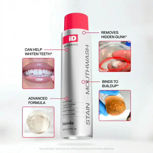 Enjuague bucal blanqueador quita manchas dentales, aclara tus dientes
