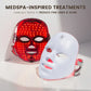SHMHE Red light therapy mask, 7-color LED photorejuvenation mask, daily care photorejuvenation, wireless charging, ideal gift for women, Exceptional Summer Skincare and Beauty Products