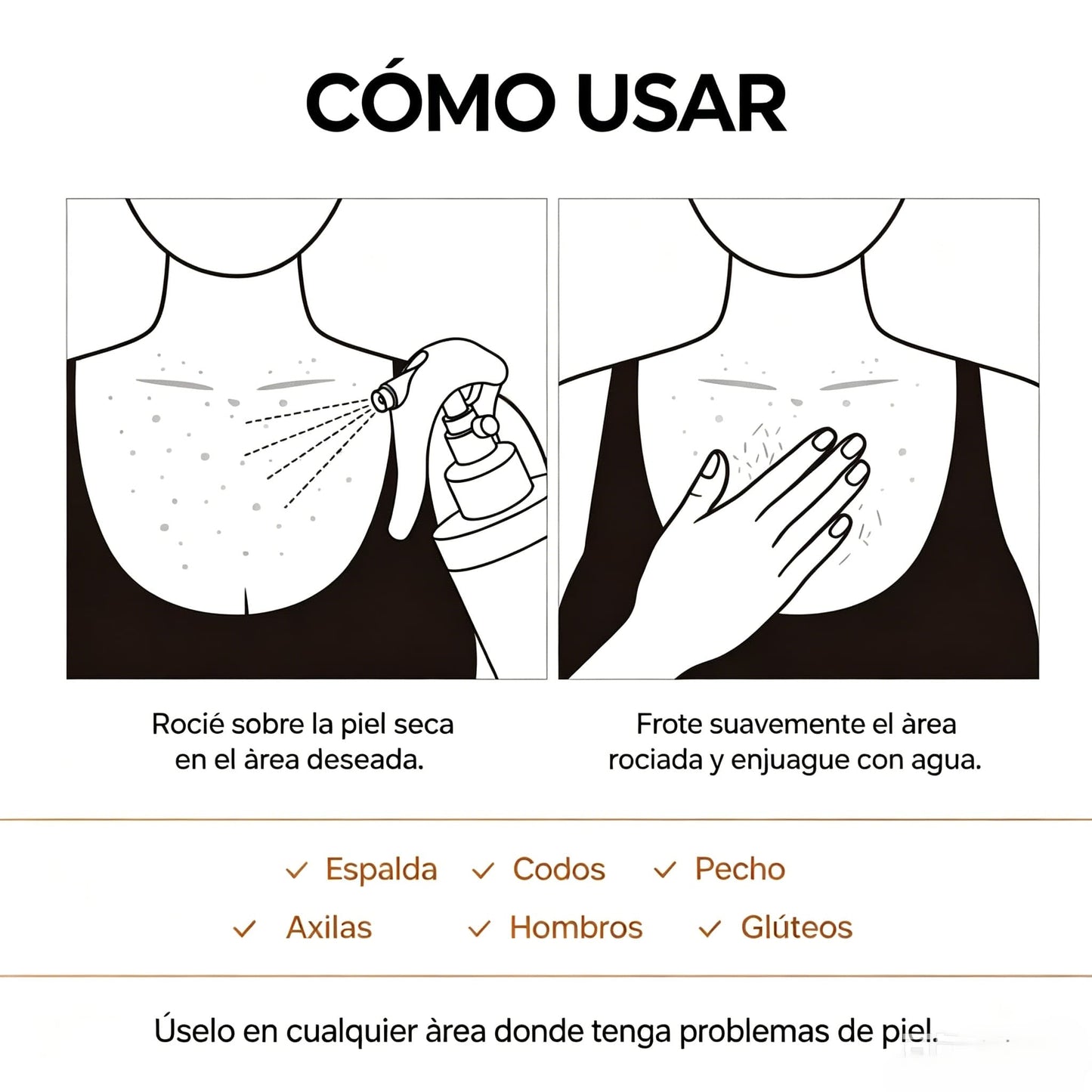Spray exfoliante que elimina piel muerta al instante ✨ | Piel suave y renovada