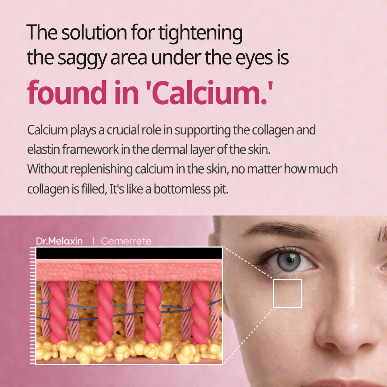 [Dr.Melaxin Official] Calcium Dark Spot Eye Cream | Dark Circle, Anti-aging, Sagging, Elasticity